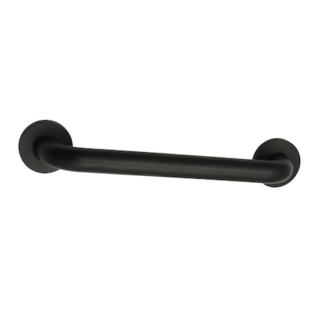 Kingston Brass DR514160 16-Inch x 1-1/4-Inch O.D Grab Bar, Matte Black DR514160